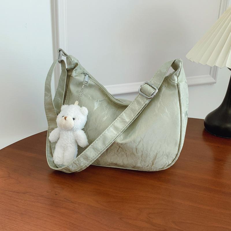 Dumpling Bag Women's Versatile Messenger Bag Casual Large-capacity Oxford Bag Student Class Commuting Shoulder Bag