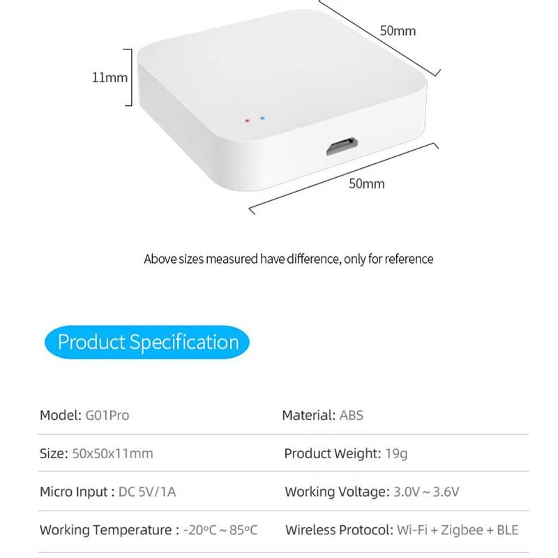 Tuya Мультирежимный Zigbee BT Беспроводной Хаб Шлюз Умный Дом Бытовая Техника Пульт Дистанционного Управления Мост Поддержка Alexa Google Home
