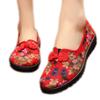 Vintage Print Women Flats Shoes Embroidered Chinese Traditional Slip-on Loafers Canvas Casual Shoes Woman