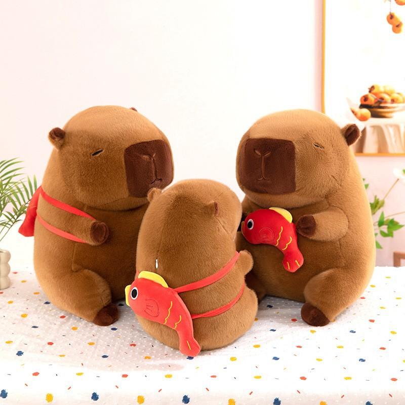 Плюшевая игрушка Кои Капибара Свинья Милая кукла Капибара Новогодний подарок Кукла Морская свинка