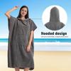 Bathrobe Microfiber Surf Poncho Towel Hooded Thick Beach Robe Soft Extra Large Changing Poncho Beach