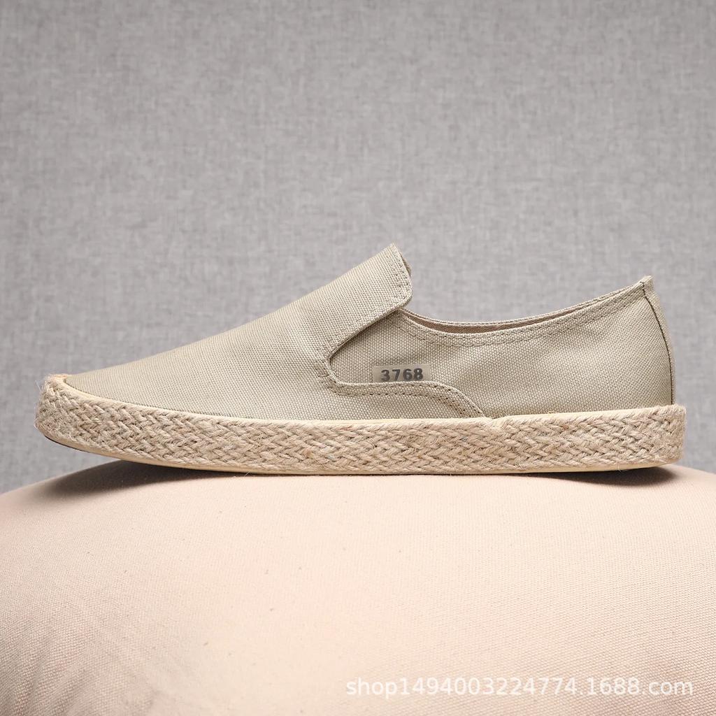 Fashion Spring Autumn Fashion Men Canvas Shoes Espadrilles Men Casual Slip On Breathable Loafers Men Flats Shoe Zapatos Hombre