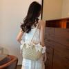 Seaside Resort Straw Bag Women's Summer Beach Bag Bow Braided Large Capacity Crossbody Bag