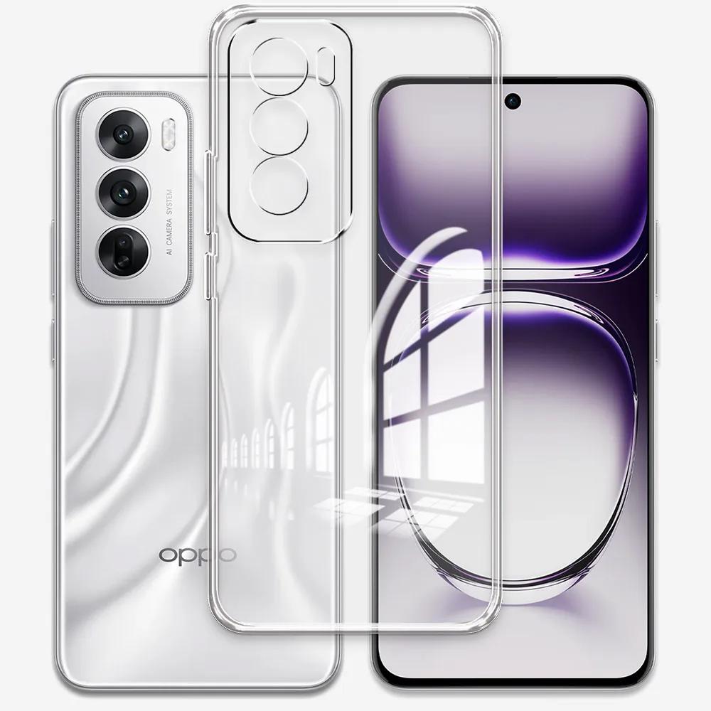For Oppo Reno12 Pro CPH2629 Case Clear Silicone Soft TPU Phone Case For Oppo Reno12 CPH2625 Funda Protect Shockproof Cover Coque