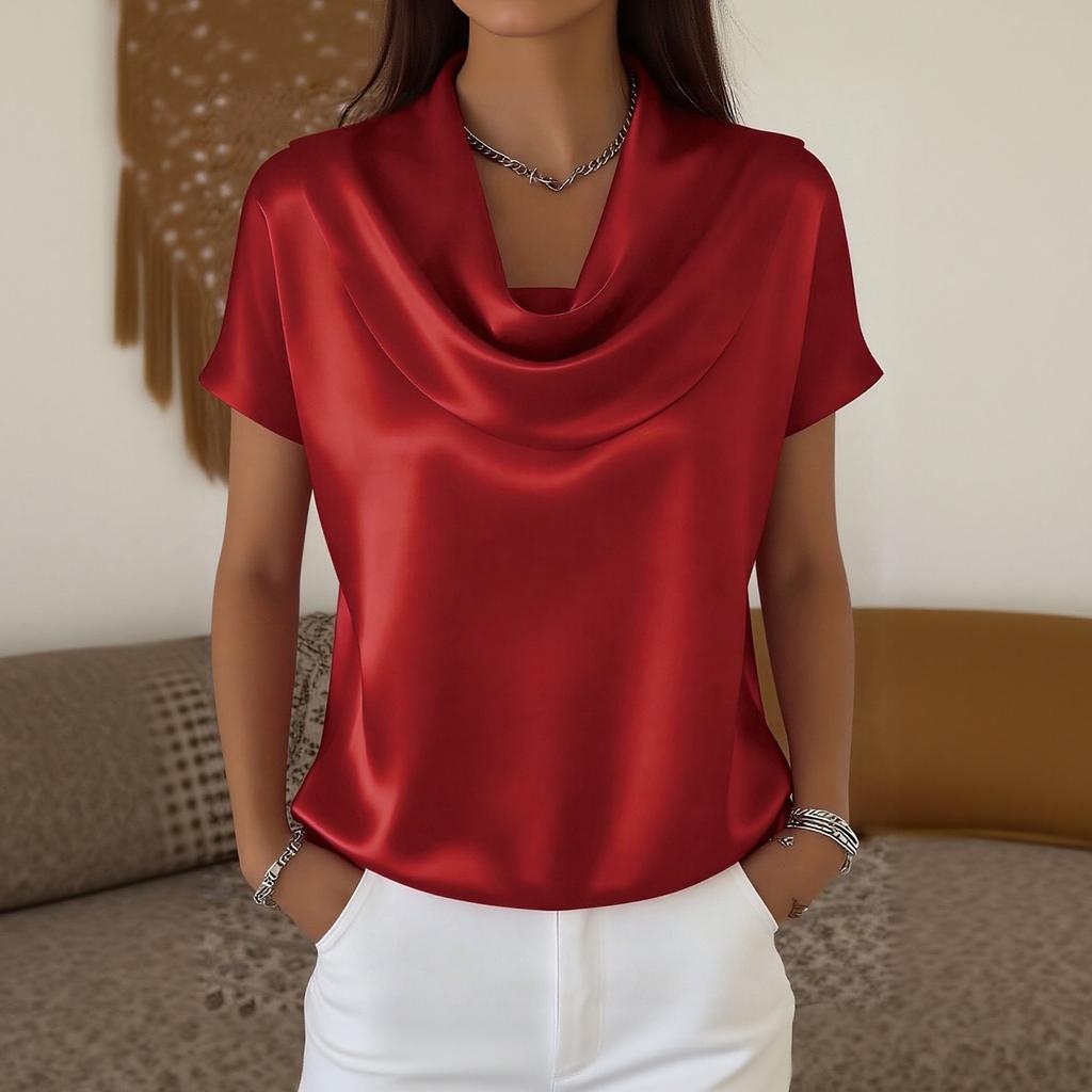 Женская модная повседневная цветная повседневная футболка с коротким рукавом