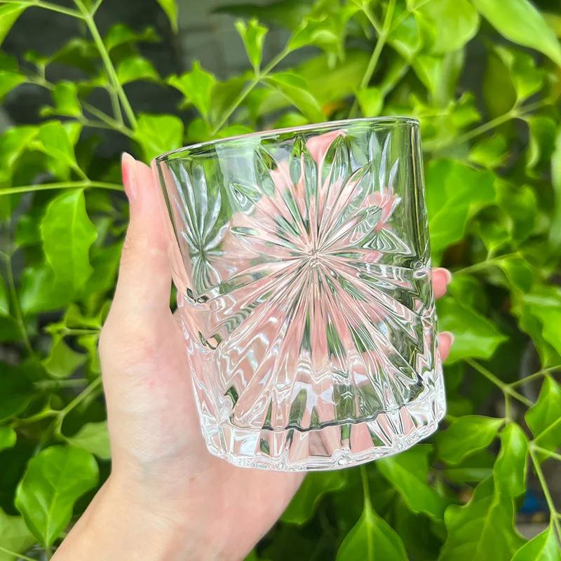 330 мл Рельефный стакан для виски Бокал для вина Европейский стиль Вечеринка Домашний бар Стакан для виски и вина Посуда из стекла Набор для иностранных вин и спиртных напитков