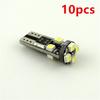 10 шт. W5W 194 168 T10 8SMD Canbus Светодиодная лампа для салона, купольная, для чтения