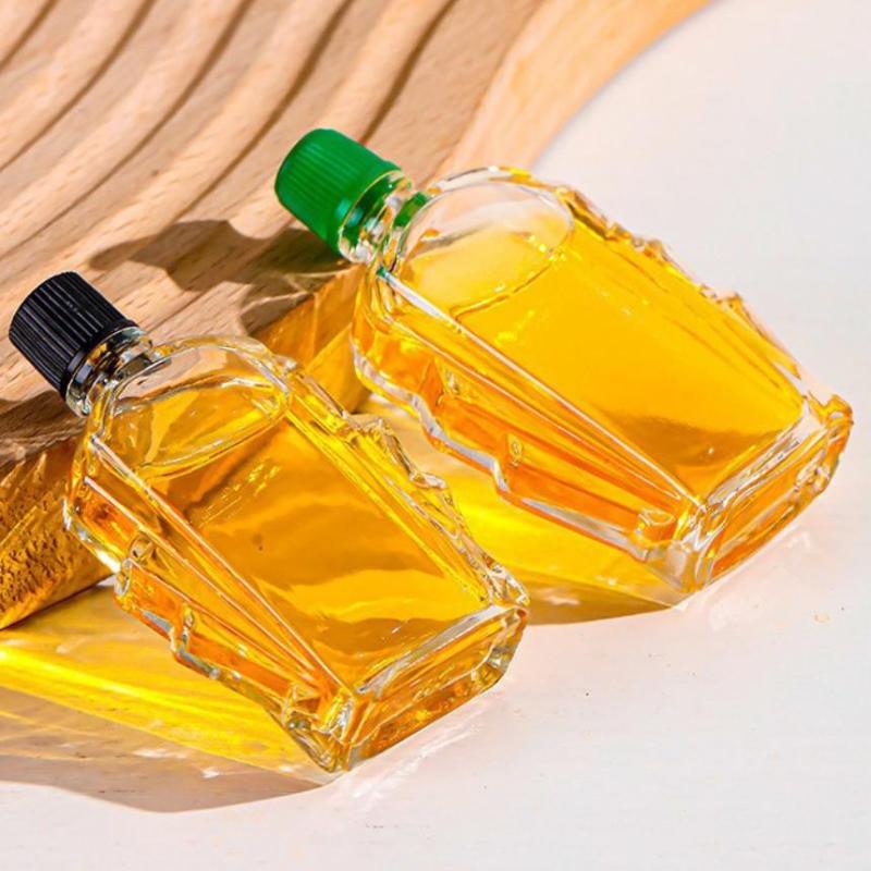 Multi Size Mini Glass Bottles with Plastic Lids 3ml-12ml Empty BPA Free Jars for Cosmetic Sample Essential Oil Travel Use