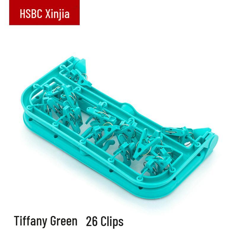 Xinjia Складная ветрозащитная вешалка с 26 прищепками для носков, нижнего белья, детской одежды