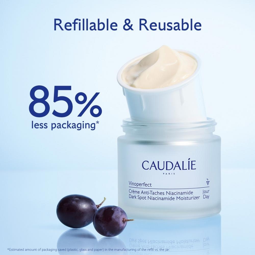 Caudalie Vinoperfect Brightening Refillable Moisturizer 1.69 Oz 50 Ml