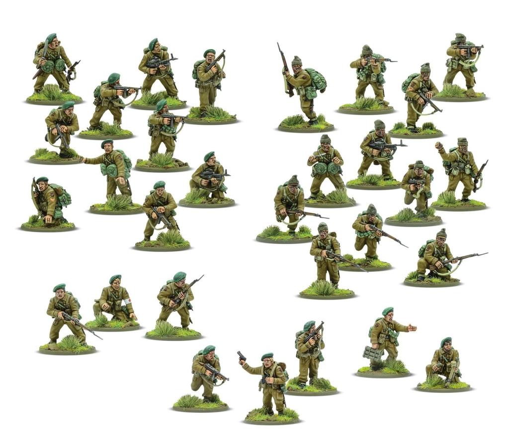 Warlord Action British and Allied Special Forces Assembly Kit WLG402011022 Games/Bolt 1/56 (30 Figures) (Personnel)
