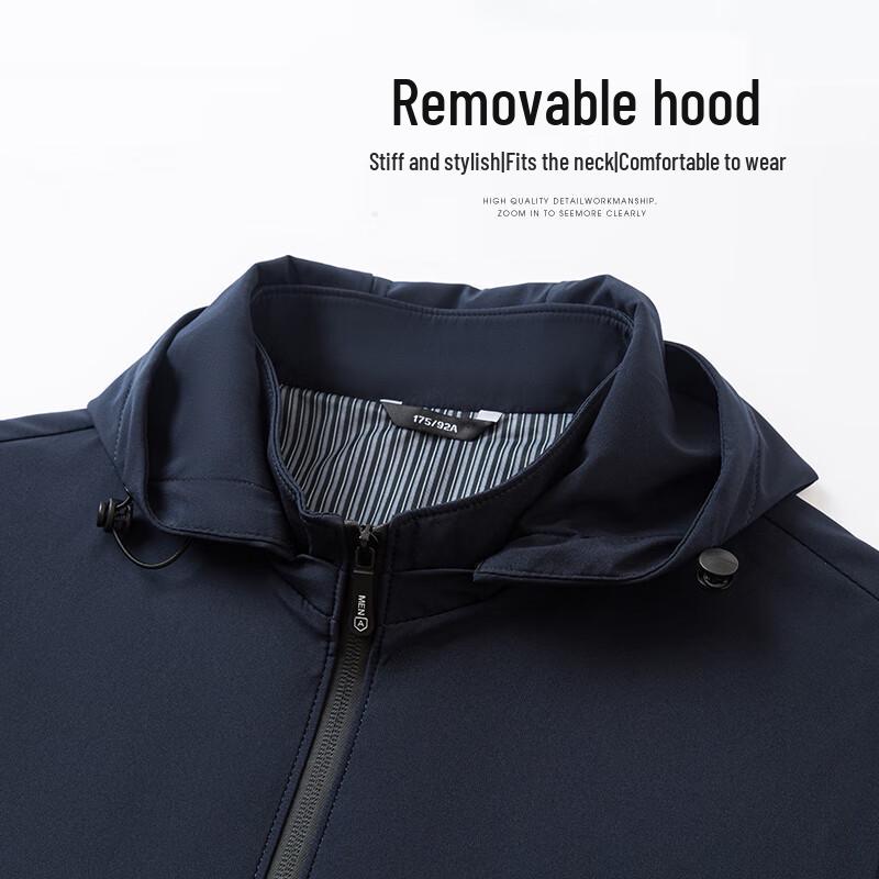 LAOYECHE Men's Hooded Casual Loose Fit Autumn Jacket