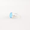 Swiss Blue Topaz Gemstone 925Sterling Silver Jewelry Handmade Ring Birthday Gift RR-66-18