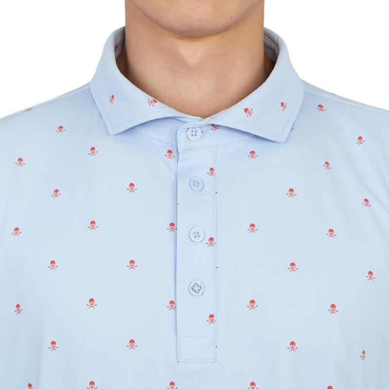 Galleria G Fore Golf Wear Мужская футболка с воротником и коротким рукавом G4mS23k361a Sky