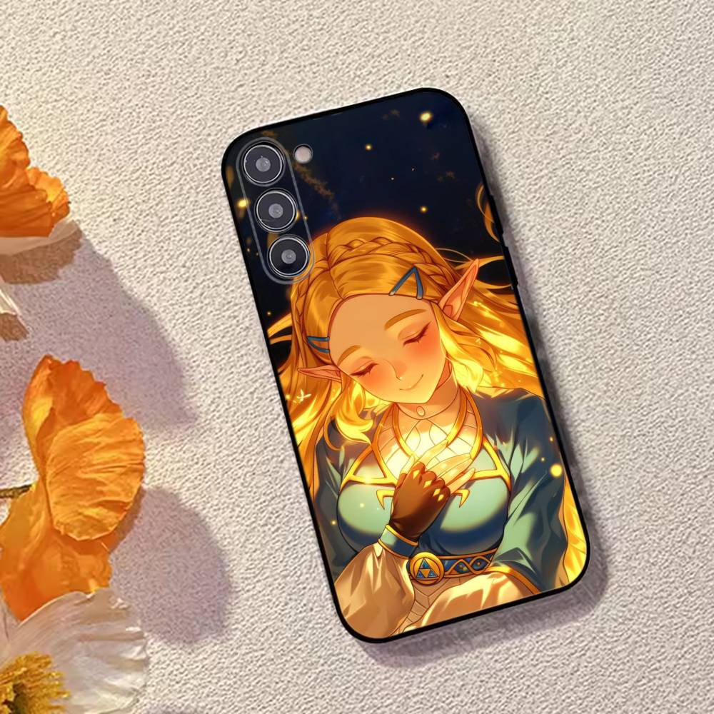 Чехол для телефона Игра The Legend of Z-Zelda Princess для Samsung Galaxy A73,A72,A71,A70,A53,A52,A51, Мягкий силиконовый черный чехол