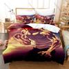Cool Baki Hanma Intense Martial Arts Fighting Japanese Combat Anime Character HD Print Bedding Set Duvet Cover + 2 Pillowcases