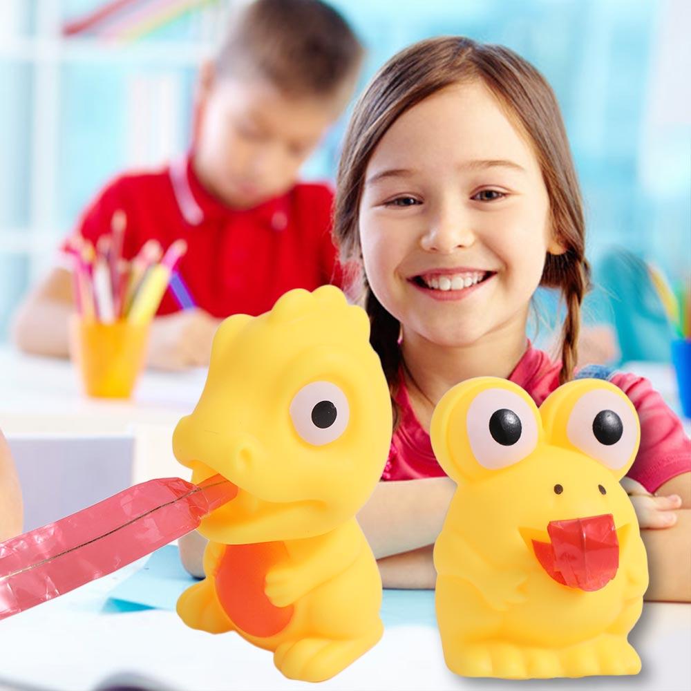 Frog Shape Dinosaur Sticking Tongue Squeeze Toy Dinosaur Slow Rebound Toy Office Workers