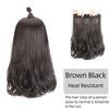 Синтетические волосы для наращивания, длинные прямые, вьющиеся, волнистые, натуральный искусственный парик, женский зажим на заколке, цельные волосы для женщин
