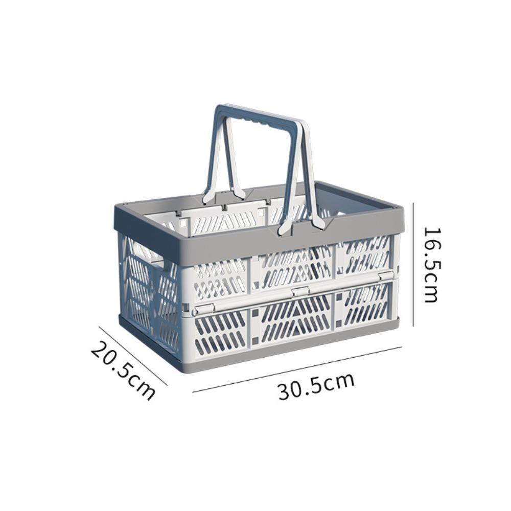 with Handle Outdoor Picnic Basket Plastic Camping Storage Basket  For Kitchen and Camping