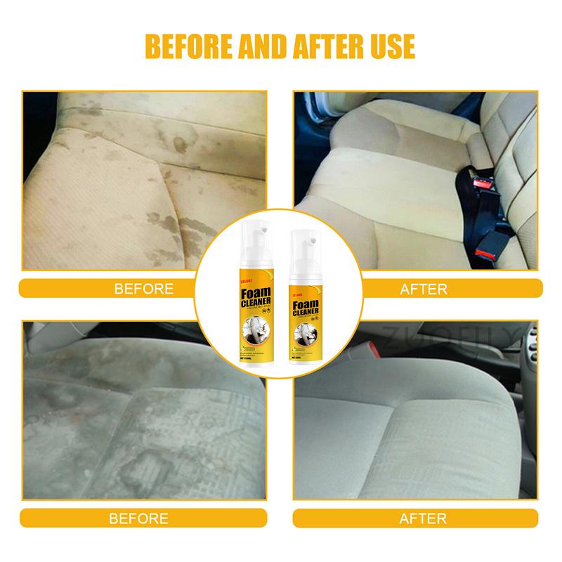 Автомобильный многофункциональный пенный очиститель салона автомобиля, обивки потолка, сидений, мощный очиститель пятен, спрей для технического обслуживания автомобиля