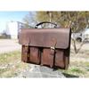 New Leather Messenger Bag for Men, Brown Leather Satchel, Mens Messenger HandBag, Mens Leather Laptop Bag, Personalized Leather Briefcase