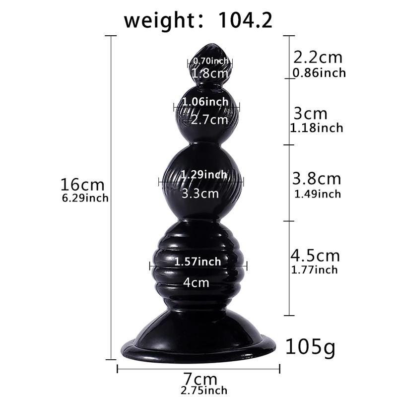 Женский размер S/M/L Шарики с петлей для ануса и вагинального использования, разноцветные, здоровый мягкий гель, присоска для женщин, секс-игрушки для большого члена