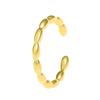 Ретро Простые модные серьги-клипсы в форме буквы С без отверстия для уха из золота