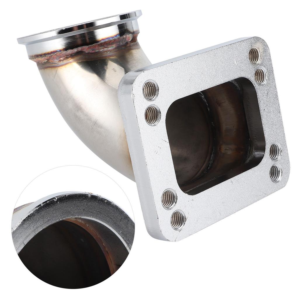 90-градусный фланец-адаптер колена T3 T4 турбо выхлопная система автомобиля 64 мм2,5 дюйма замена