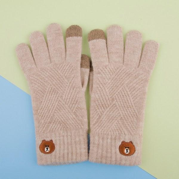 LINE FRIENDS Brown Smartphone Touch Gloves, Finger Gloves, Gift Recommendation