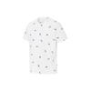 X Maison Kitsune Aop Tee With Embroidered Logo Sport Round Neck Short Sleeve Men Tops White 530436-02