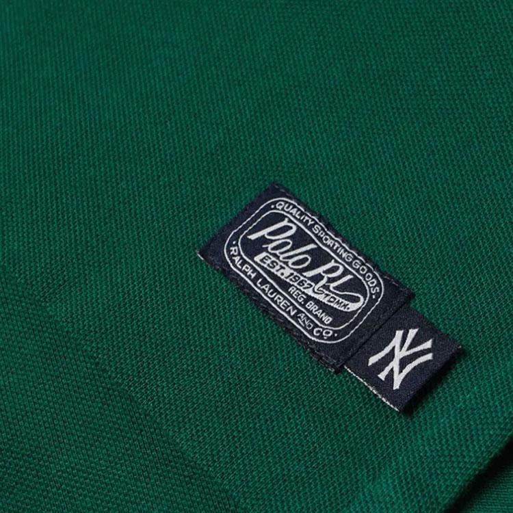 Polo Ralph Lauren Letter Logo Striped Pattern Pullover Рубашка поло с коротким рукавом Мужские рубашки поло Зеленая 710810495-001