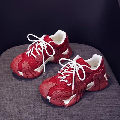 Папины кроссовки-осьминоги Женские осенние новые универсальные кроссовки на маленькой сетчатой платформе