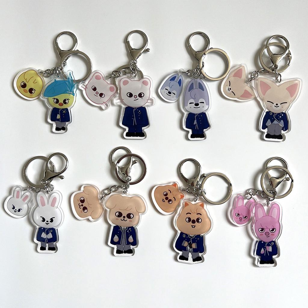 Cartoon Keychain Merchandise, Animal Keychain, Acrylic Bag Jewelry Accessories Key Ring