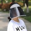 Women Sunhat Block Sunlight Anti-UV Rotary Face Shield Empty Top Visor Clear Visual Field Sun Hat Face Protection Cover Cycling Sunshade Cap
