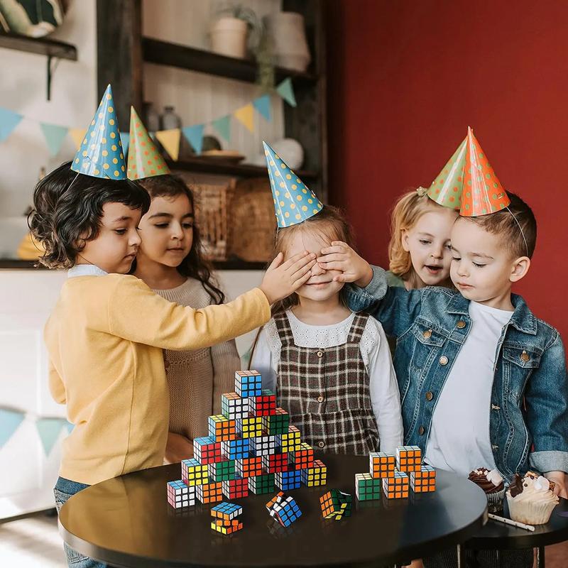 10 шт. Мини Магический Кубик Детские Подарки для Вечеринки по Случаю Дня Рождения Принадлежности Детские Развивающие Игрушки Наполнители для Пакетов с Подарками Пиньяты Приз 3x3 см