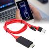 1080p TypeC Кабель для мобильного телефона к интерфейсу HD Multimedia USB-адаптер для IOs Android(красный )