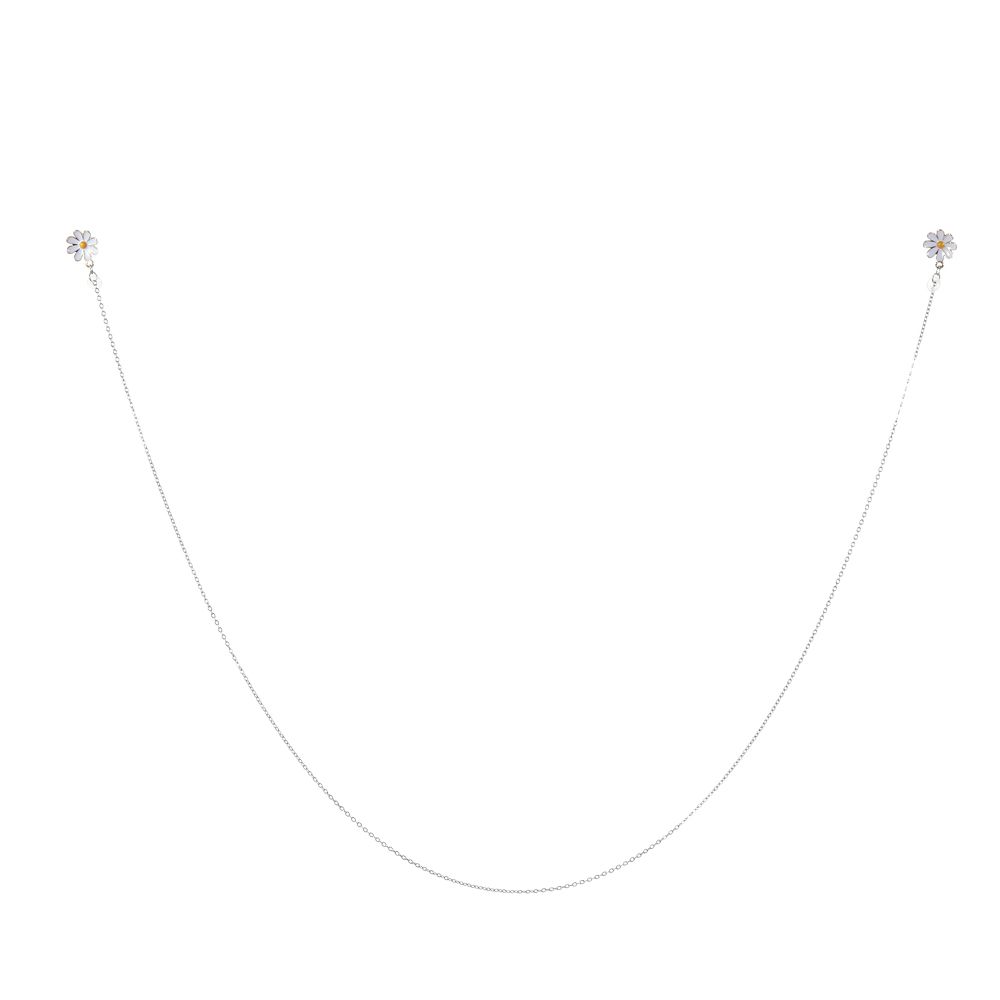 Модные металлические ромашки наушники цепи наушники анти-потеряшка цепочка беспроводное ожерелье