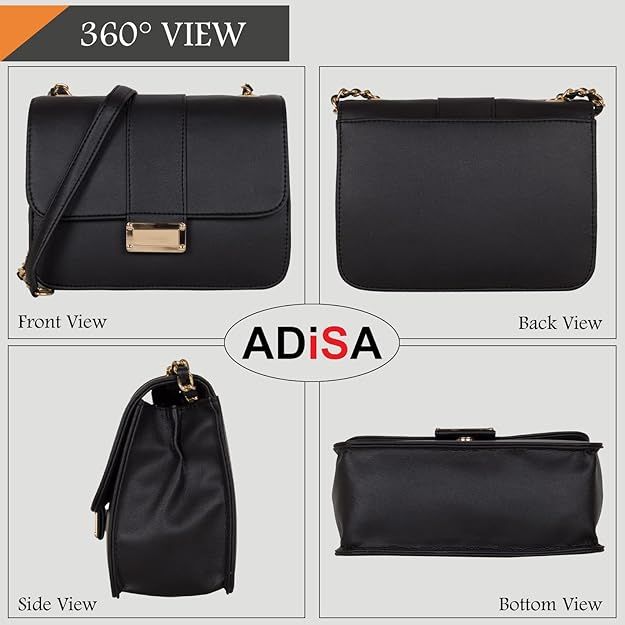 Women Girls Party Crossbody Sling Bag with Gold Chain