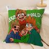 Анимированная наволочка E-Eddsworld, съемная, моющаяся, чехол для подушки – Мягкий лен для любого сезона