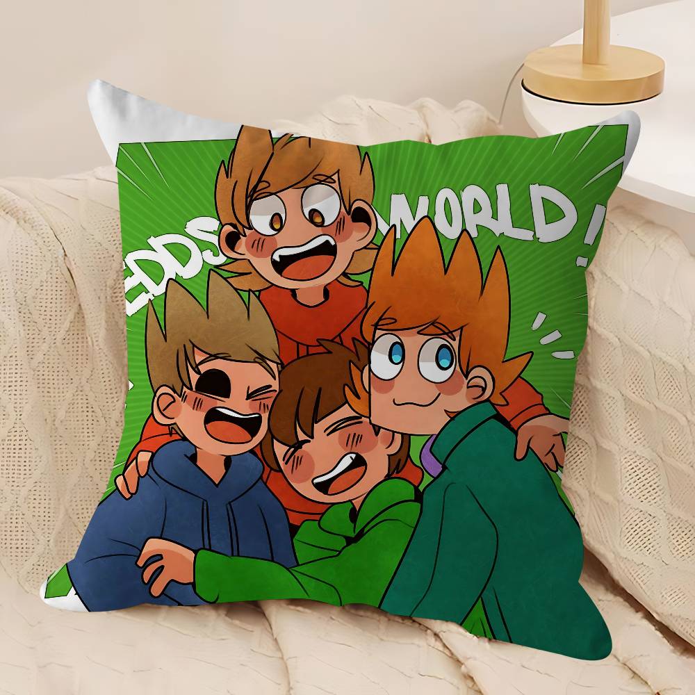 Анимированная наволочка E-Eddsworld, съемная, моющаяся, чехол для подушки – Мягкий лен для любого сезона