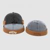 Adjustable Children Melon Beanie Letter Embroidered Bucket Hat  For Infant Boy Girl