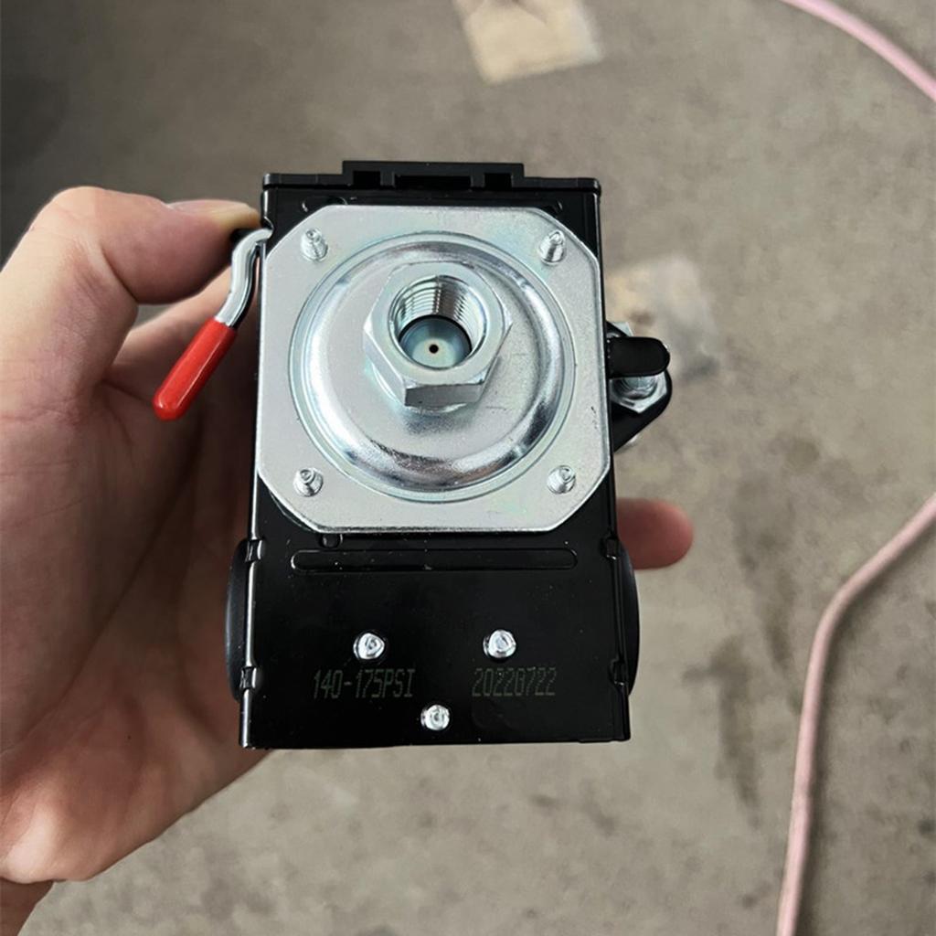 Реле контроля давления воздушного компрессора, мощный четырехпортовый регулятор давления воздушного компрессора 90-125PSI/140-175PSI