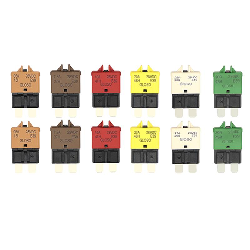 2-30 шт. 5/7,5/10/15/20/25/30A DC28V ручной сброс предохранитель адаптер автоматический выключатель ATC ножевой предохранитель для морского ралли автомобильная лодка