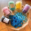 50pcs/box Candy Color Hair Rope for Women High Elasticity Set Hair Tie Fashion Girl Hair Accessories
