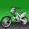 1/12 Scale Kawasaki KX450 Alloy Sports Motorcycle Model Diecast Metal Road Mountain Off-road Motorcycle Model Simulation Kids Toy Gift