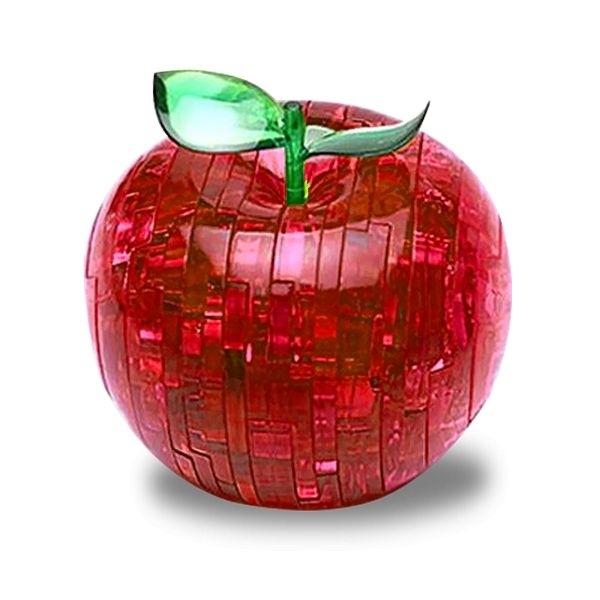 Crystal Effect 3D Puzzle In the Shape of a Red Apple