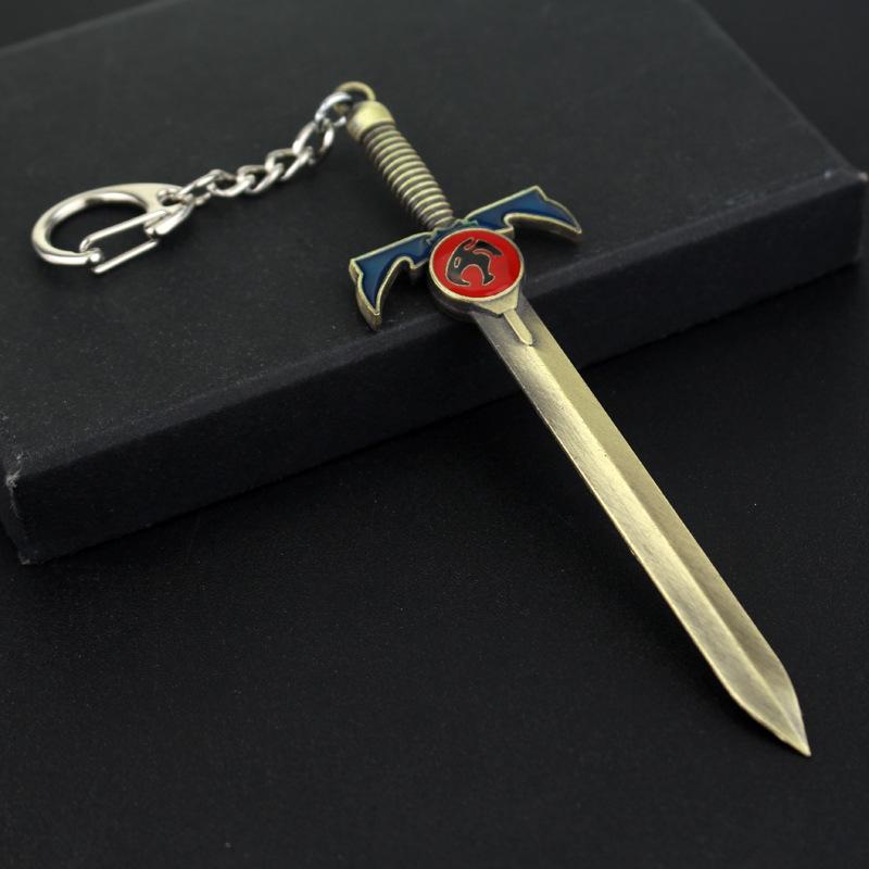 Pili Cat Omen Sword Model Keychain: Movie & TV-themed Pendant