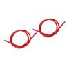 2 Pcs Ignition Wire 8mm Silicone Silicon Carbide Core Ignition Wire 1m LongRed