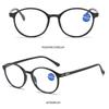 Spring Hinge Readers Reading Glasses Presbyopia Eyeglasses Anti-blue Light Glasses Oval Frame