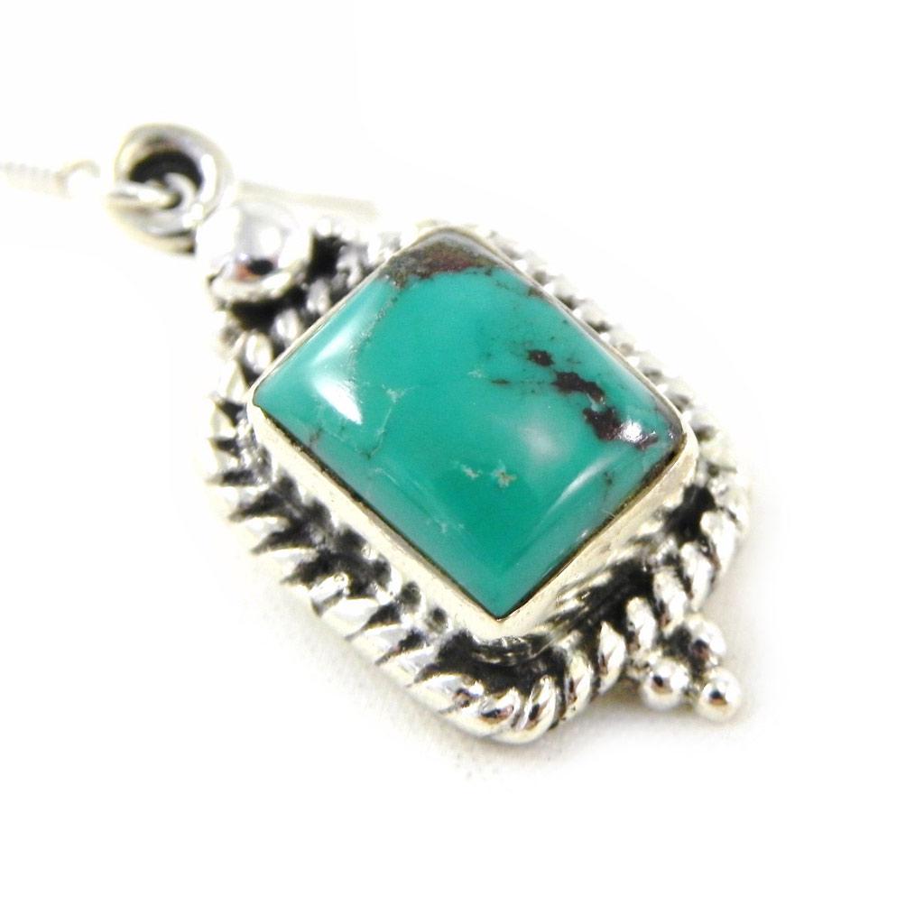 Les Trésors De Lily [C9637] - Silver Earrings 'Heaven' Turquoise